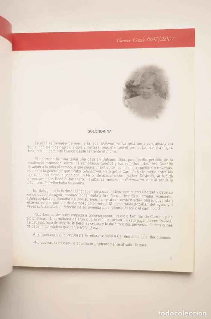 Libros: Carmen Conde. 1907 - 2007 - CONDE, Carmen - Foto 3