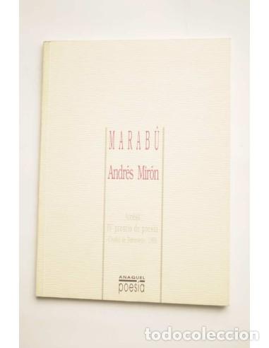 Libros: Marab&uacute; - MIR&Oacute;N, Andr&eacute;s - Foto 1