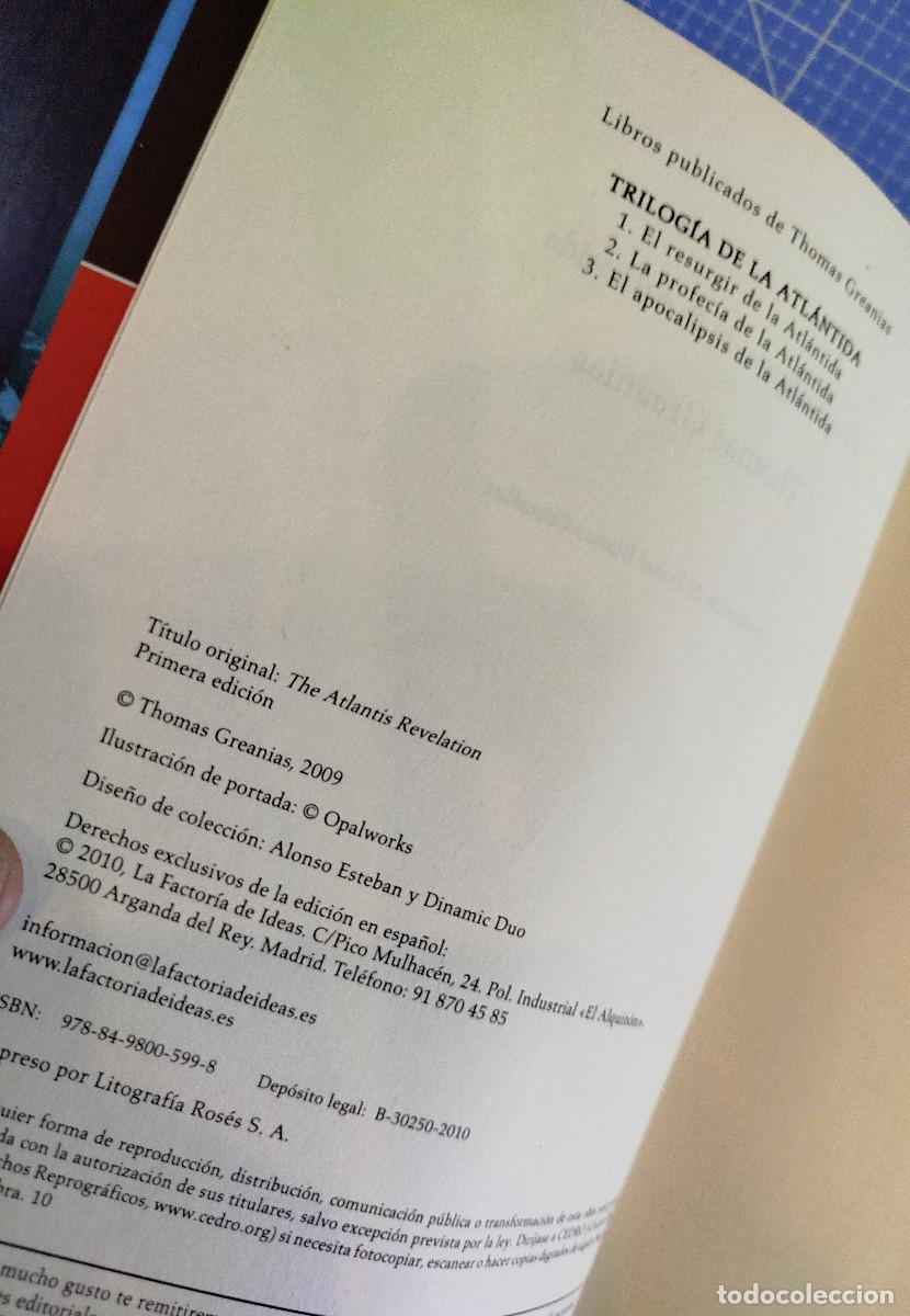 Libros: El Apocalipsis de la Atl&aacute;ntida. Thomas Greanias. Primera Edici&oacute;n. - Foto 2