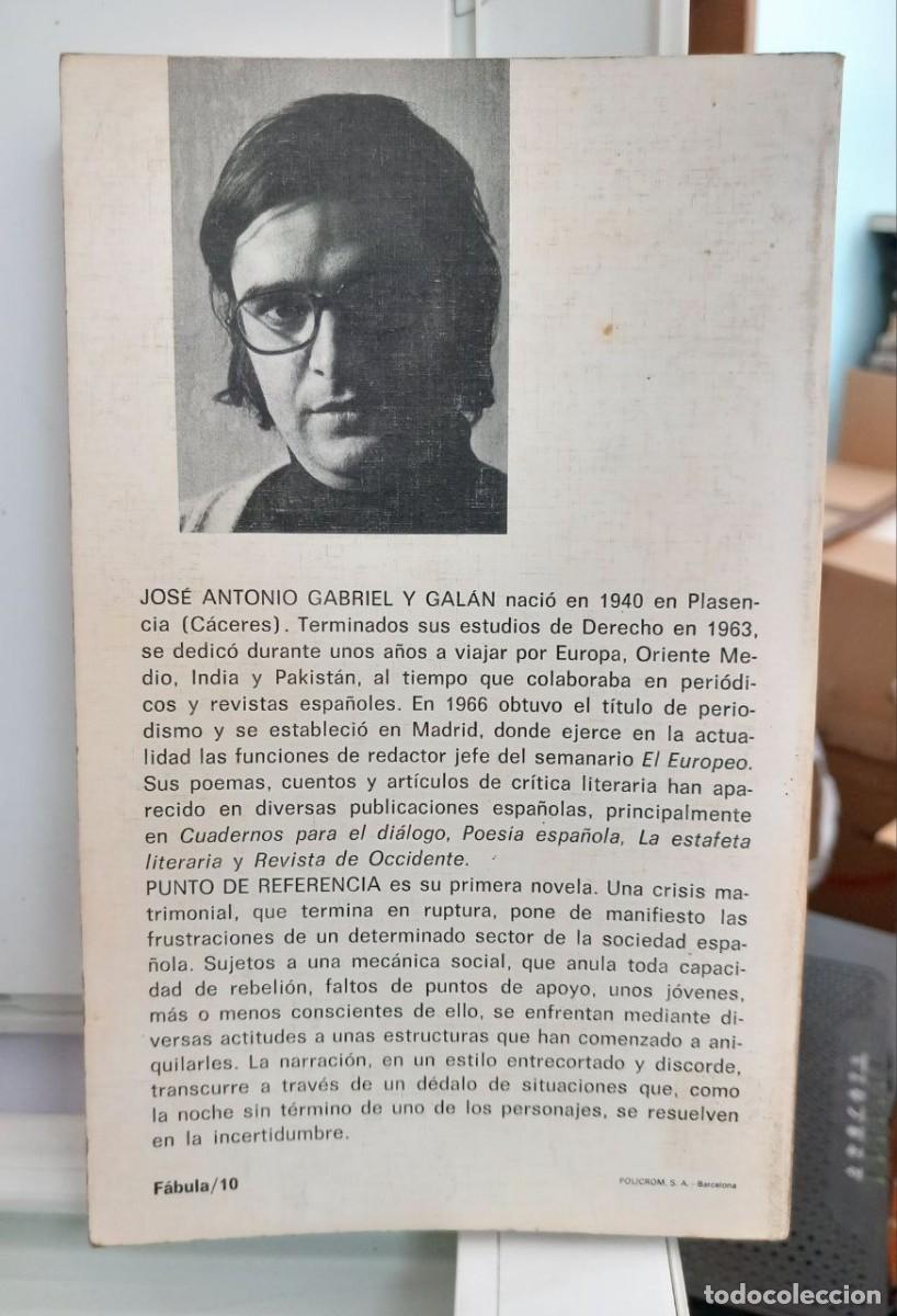 Libros: Punto de referencia. - GABRIEL Y GAL&Aacute;N, Jos&eacute; Antonio: - Foto 3
