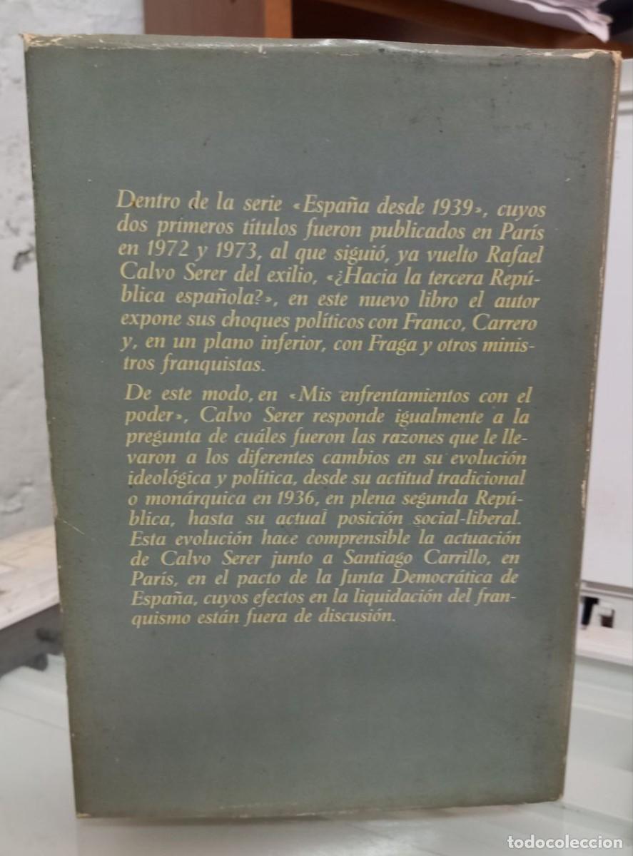 Libros: Mis enfrentamientos con el poder. - CALVO SERER, Rafael: - Foto 3