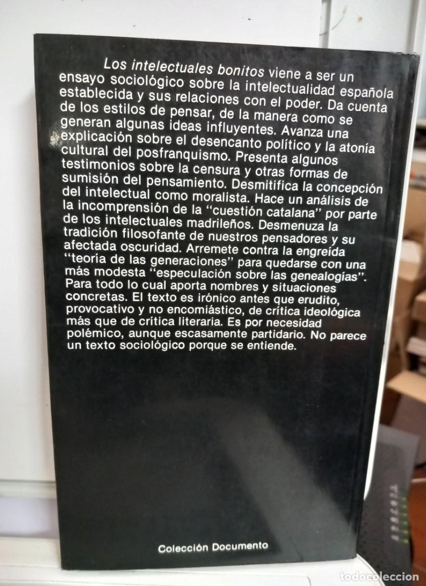 Libros: Los intelectuales bonitos. - MIGUEL, Amando de: - Foto 2