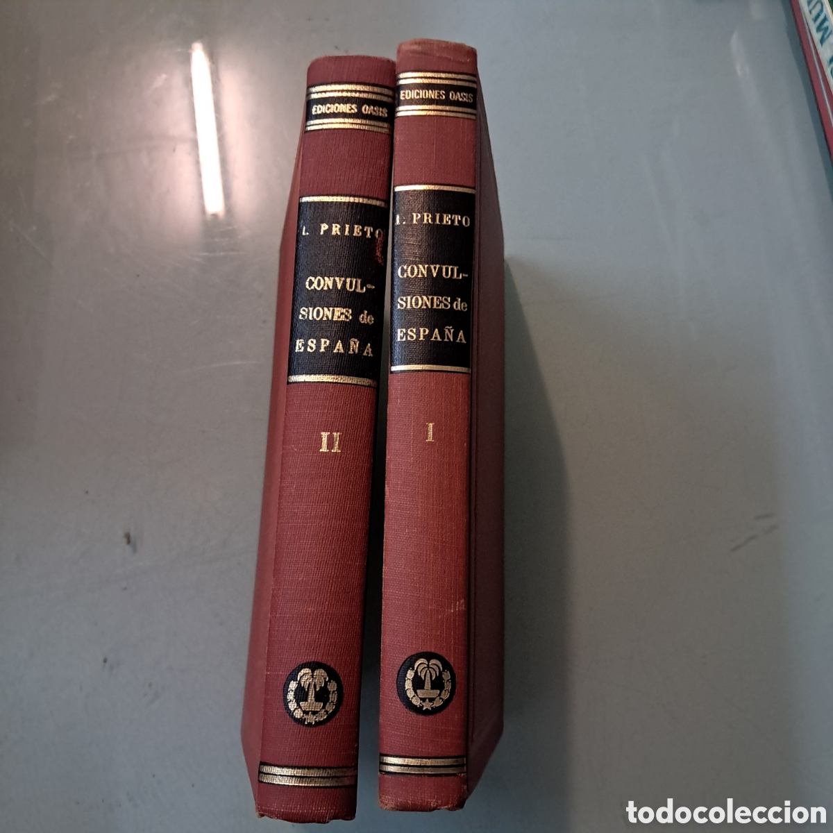 Libros: Indalecio Prieto, Convulsiones de Espa&ntilde;a, M&eacute;xico, Ediciones Oasis,1967, 2 tomos - Foto 1