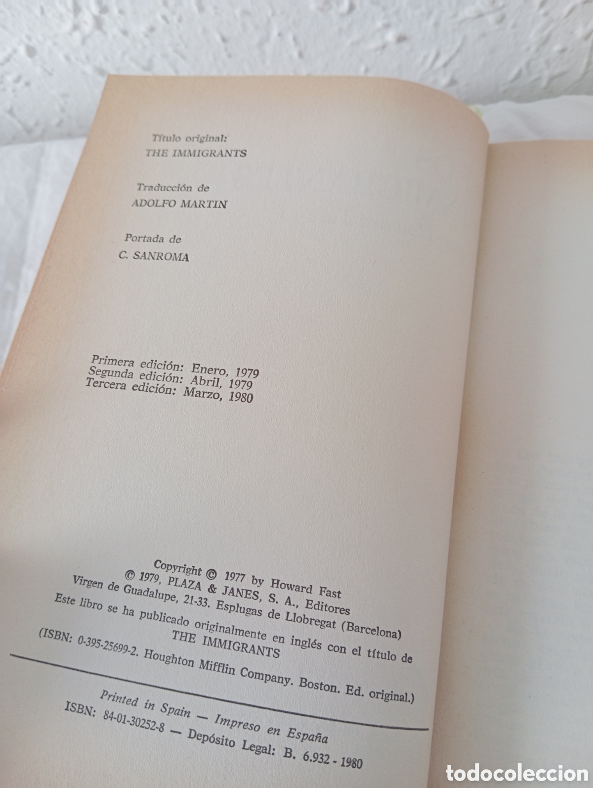Libros: Los inmigrantes. Howard Fast - Foto 4