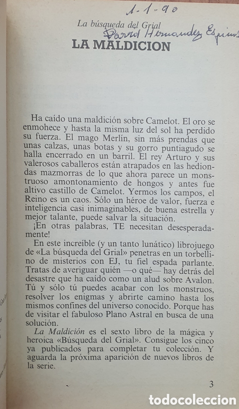 Libros: La B&uacute;squeda del Grial 6: La Maldici&oacute;n - J. H. Brennan - Foto 5