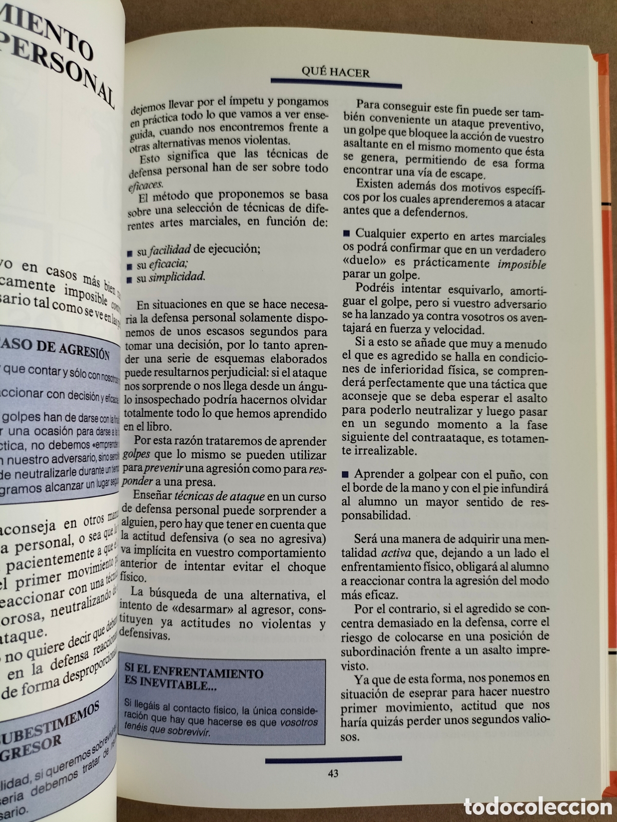 Libros: Manual tutor de autodefensa. Stefano Di Marino. Ediciones tutor. Libro - Foto 7