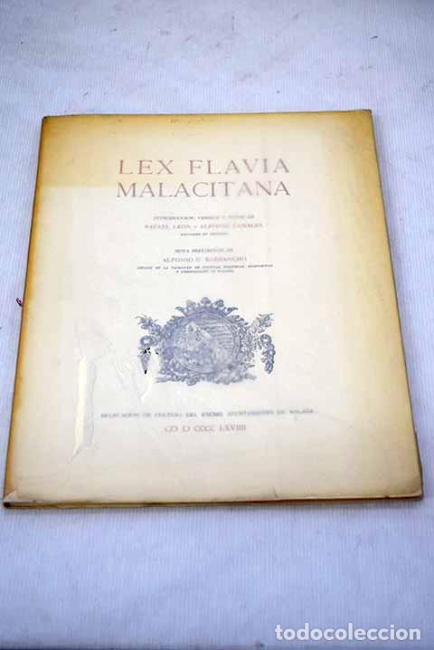 Libros: Lex Flavia Malacitana - Foto 1