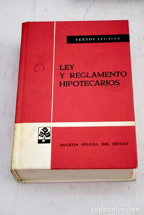 Libros: Ley y reglamento hipotecarios - Foto 1