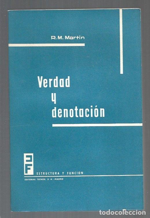 Libros: VERDAD Y DENOTACION - R. M. MARTIN - Foto 1