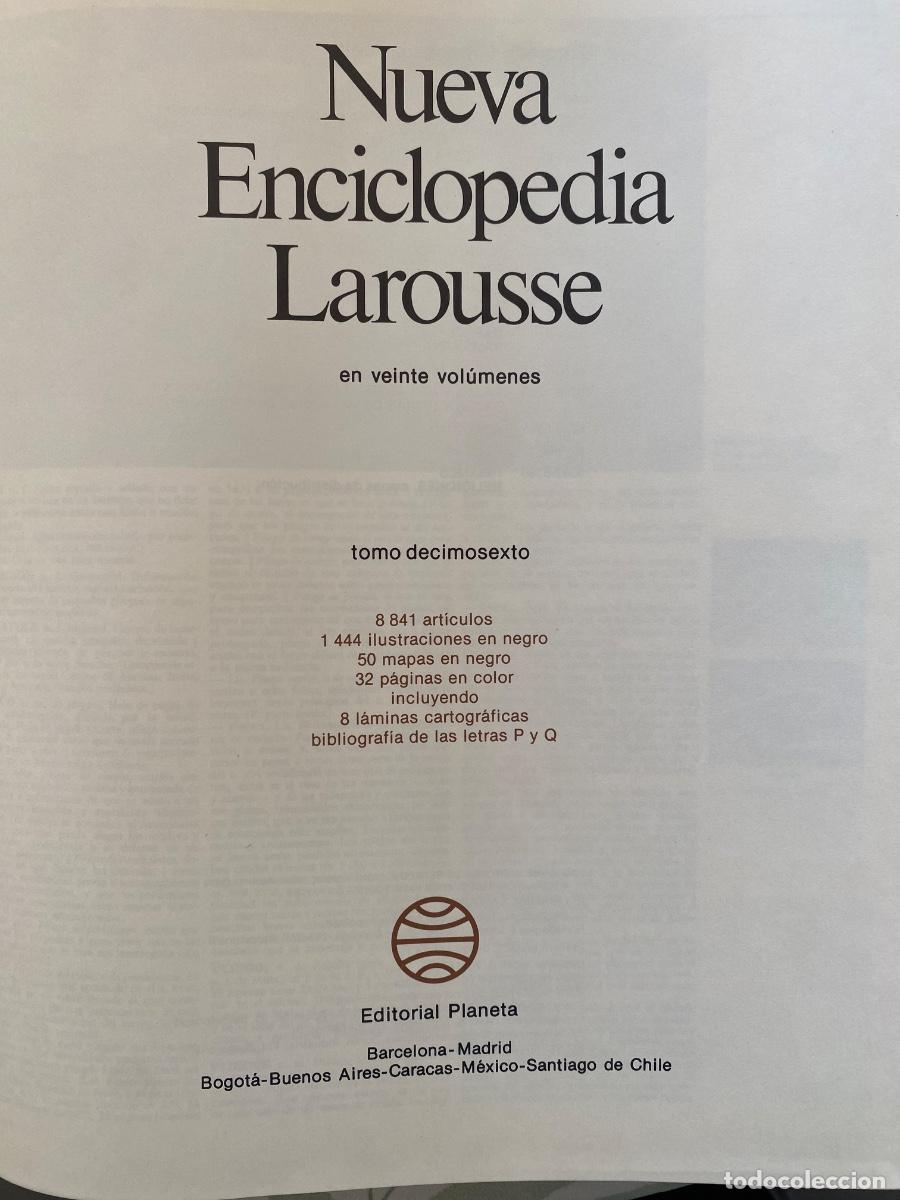 Libros: Nueva enciclopedia Larrouse con Atlas - Foto 3