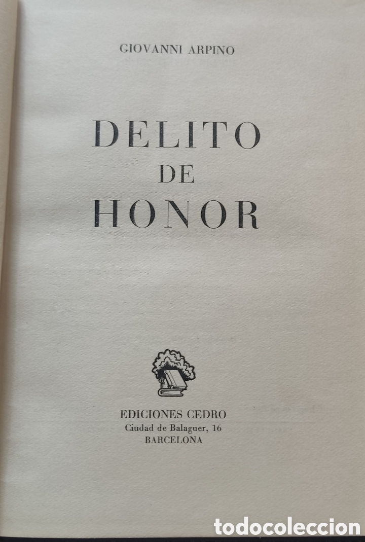 Libros: Delito de honor - Giovanni Arpino - Foto 1