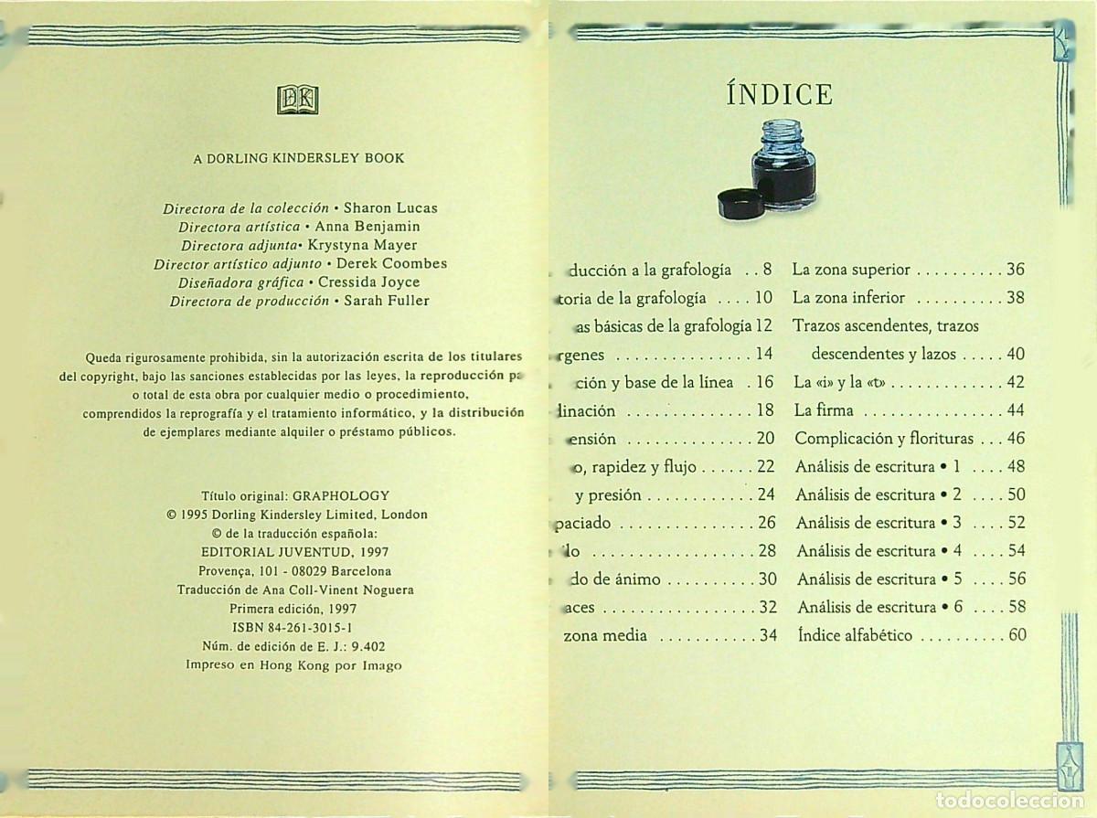 Libros: GRAFOLOG&Iacute;A - DAVID V. BARRETT - 1997 - Foto 2