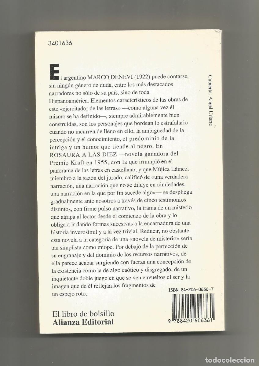 Libros: Rosaura a las diez. - DENEVI, Marco: - Foto 2