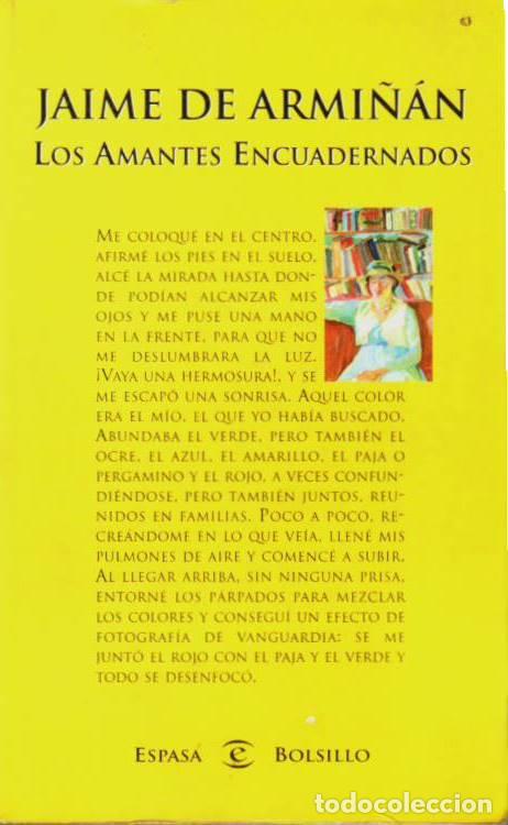 Libros: ARMI&Ntilde;&Aacute;N, Jaime de.- - Los amantes encuadernados. - Foto 1