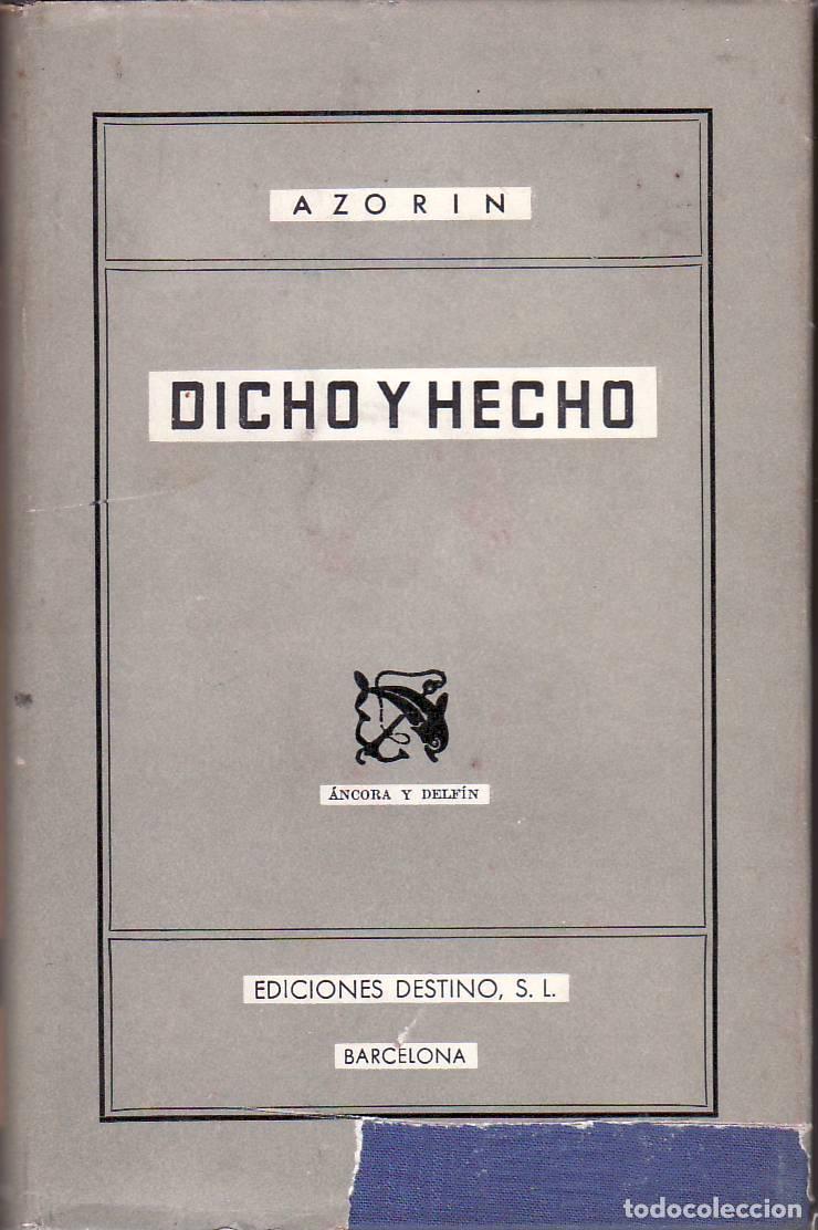 Libros: AZORIN.- - Dicho y hecho - Foto 1