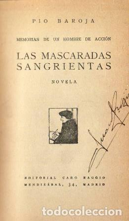 Libros: BAROJA, P&iacute;o.- - Las mascaradas sangrientas. Novela. - Foto 1