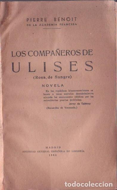 Libros: BENOIT, Pierre.- - Los compa&ntilde;eros de Ulises. - Foto 1