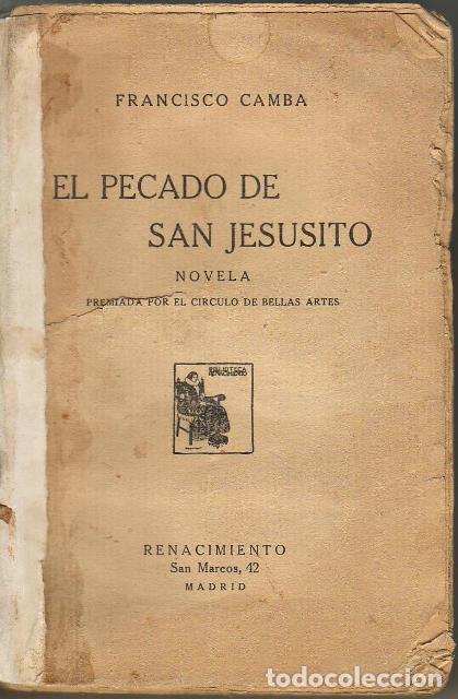 Libros: CAMBA, Francisco.- - El pecado de San Jesusito. - Foto 1
