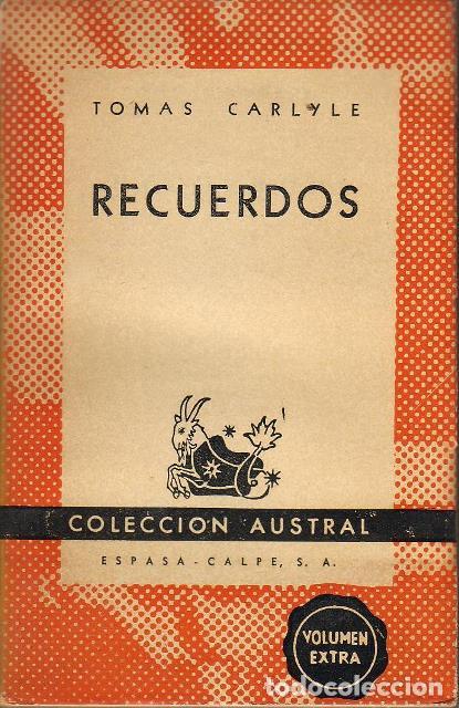 Libros: CARLYLE, Tom&aacute;s.- - Recuerdos. Memorias. - Foto 1