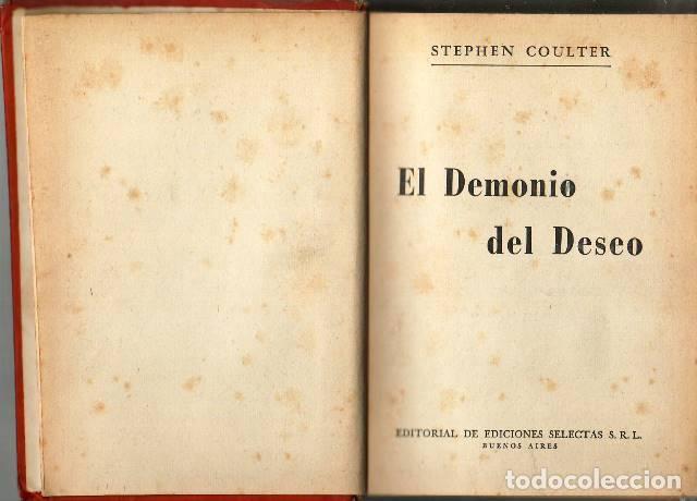Libros: COULTER, Stephen.- - El demonio del deseo. Novela. - Foto 1