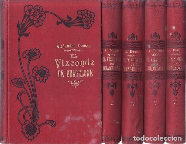 Libros: DUMAS, Alejandro.- - El vizconde de Bragelonne. 6 tomos. - Foto 1