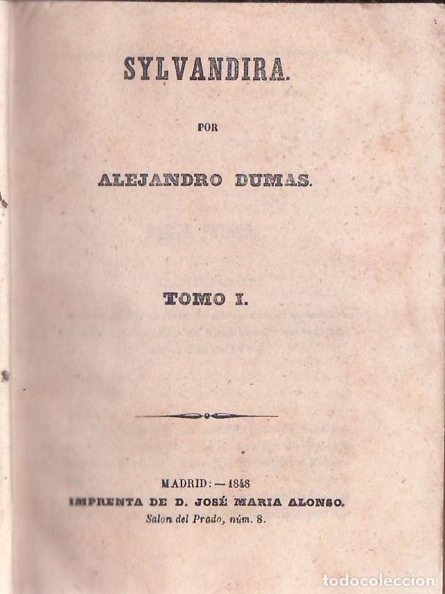 Libros: DUMAS, Alejandro.- - Sylvandira. - Foto 1