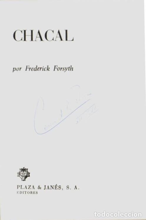 Libros: FORSYTH, Frederick.- - Chacal. Novela. Traducci&oacute;n de Ram&oacute;n Hern&aacute;ndez. - Foto 1