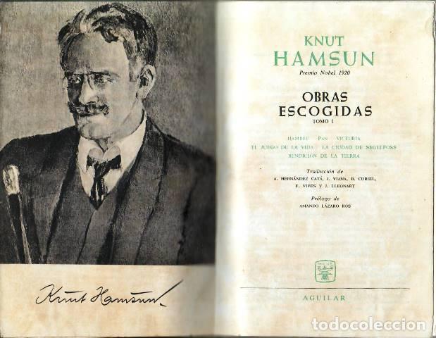 Libros: HAMSUN, Knut.- - Obras escogidas. - Foto 1