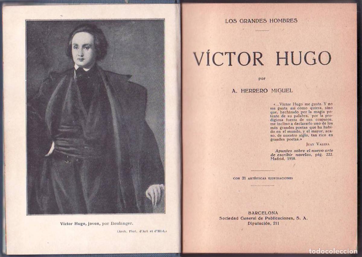 Libros: HERRERO MIGUEL, A.- - V&iacute;ctor Hugo. - Foto 1