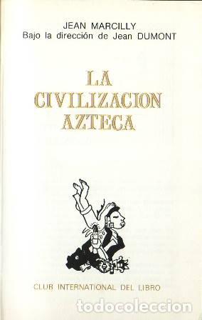 Libros: MARCILLY, Jean.- - La civilizaci&oacute;n azteca. - Foto 1