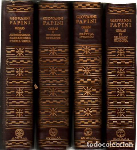 Libros: PAPINI, Giovanni.- - Obras. 4 tomos. - Foto 1