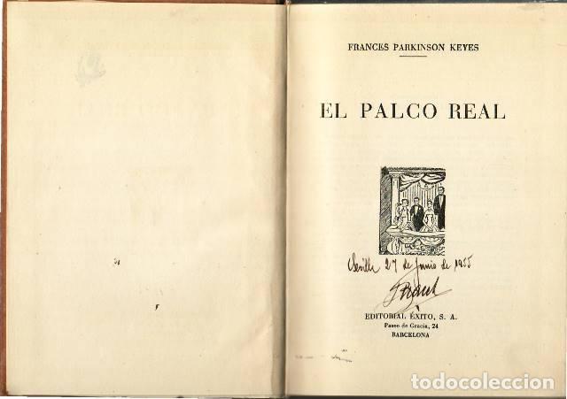 Libros: PARKINSON KEYES, Frances.- - El palco real. Novela. - Foto 1