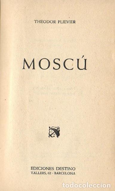 Libros: PLIEVIER, Theodor.- - Mosc&uacute;. Novela. - Foto 1