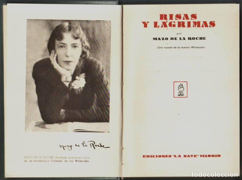 Libros: ROCHE, Mazo de la.- - Risas y l&aacute;grimas. - Foto 1