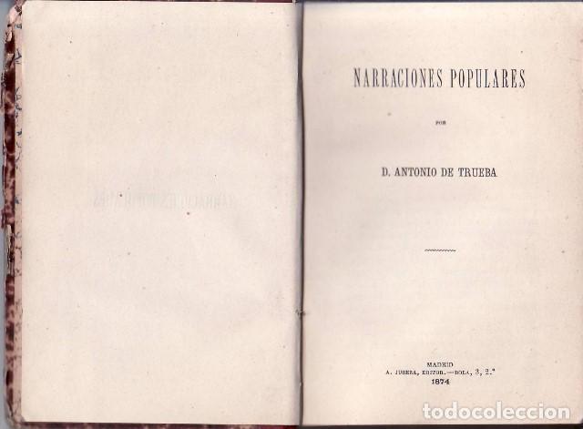Libros: TRUEBA, Antonio.- - Narraciones populares. - Foto 1