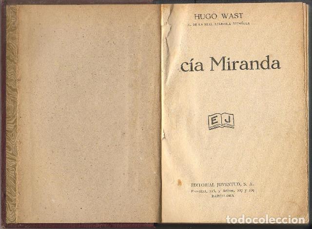 Libros: WAST, Hugo.- - Marcia Miranda. Novela. - Foto 1