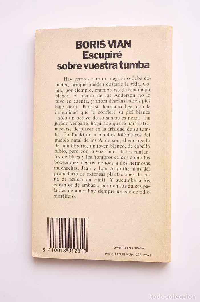 Libros: Escupir&eacute; sobre vuestra tumba - VIAN, Boris - Foto 3