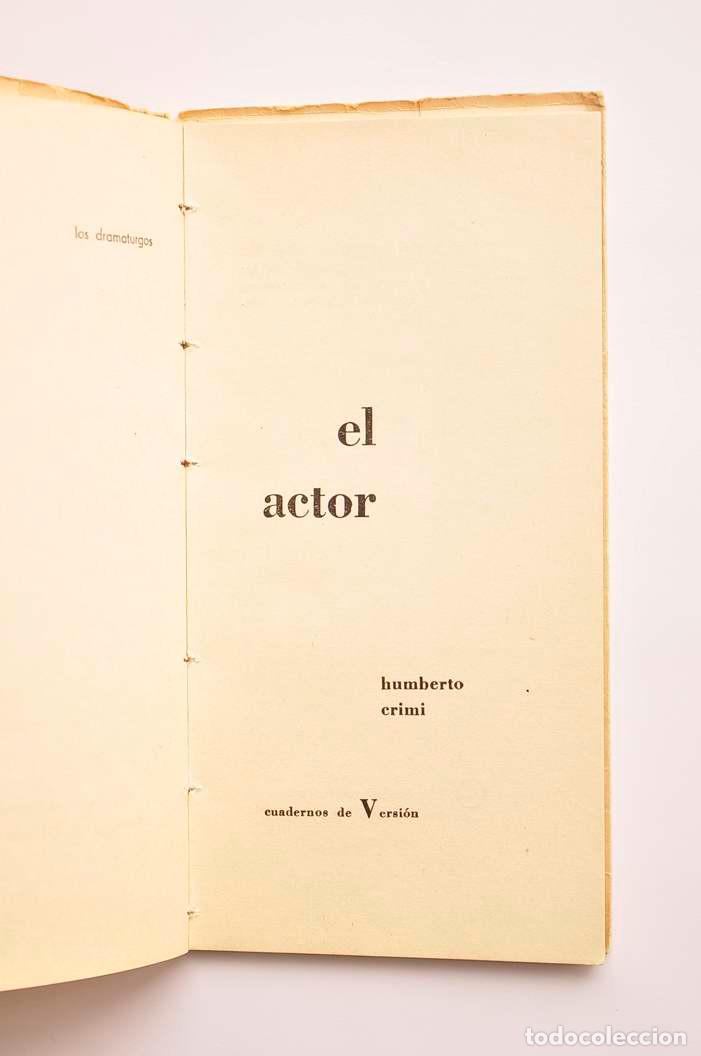 Libros: El actor - CRIMI, Humberto - Foto 2