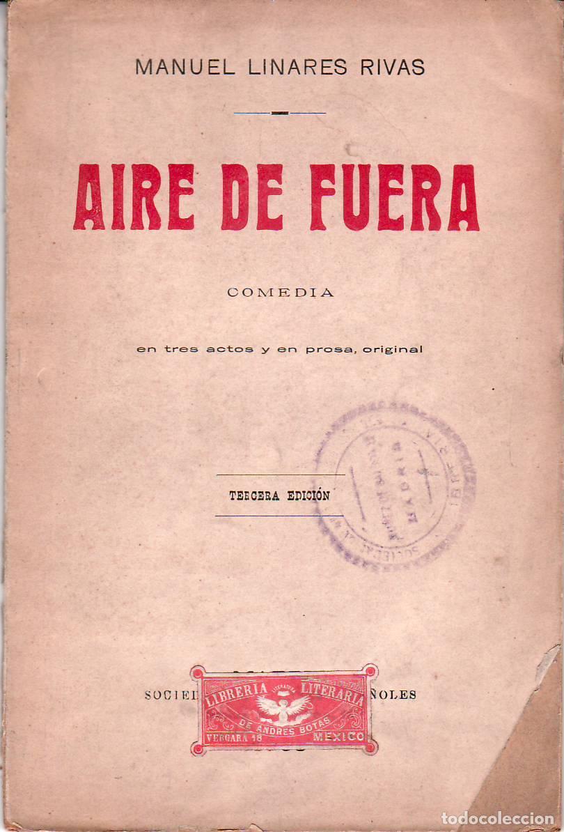 Libros: LINARES RIVAS, Manuel.- - Aire de fuera. - Foto 1