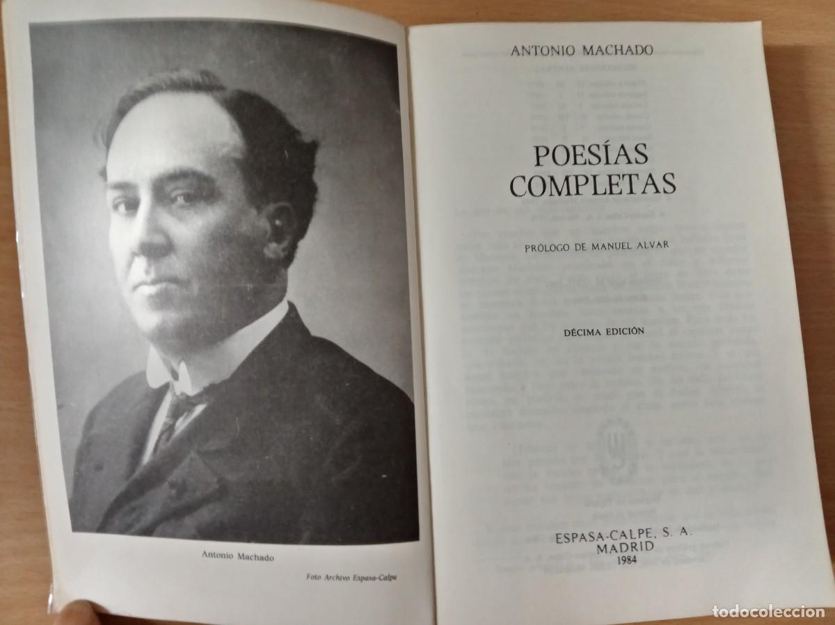 Libros: LOTE DE 2 LIBROS DE ANTONIO MACHADO - Foto 4