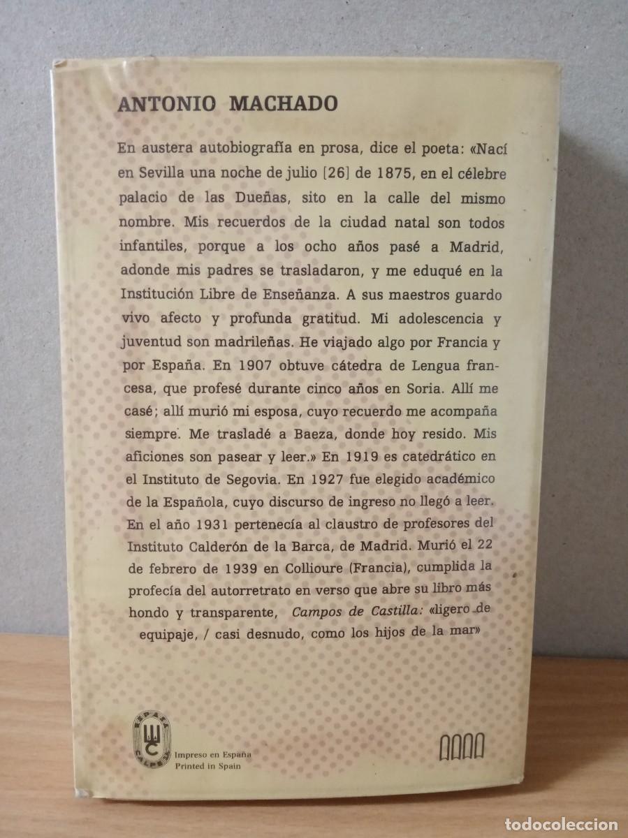 Libros: LOTE DE 2 LIBROS DE ANTONIO MACHADO - Foto 8