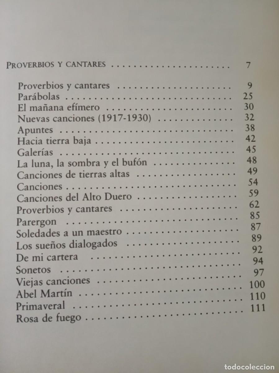 Libros: LOTE DE 2 LIBROS DE ANTONIO MACHADO - Foto 11