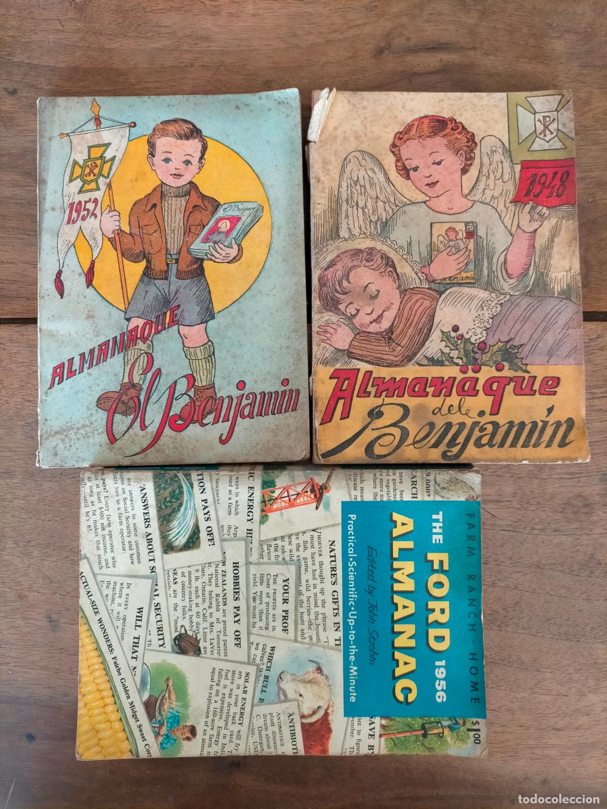 Libros: Almanaque del Benjam&iacute;n a&ntilde;o 1948 y 1952 curiosa revista religiosa infantil