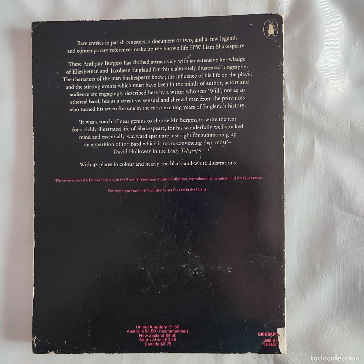 Libros: Libro en ingl&eacute;s &rdquo;Shakespeare&rdquo; by Anthony Burguess - Foto 4