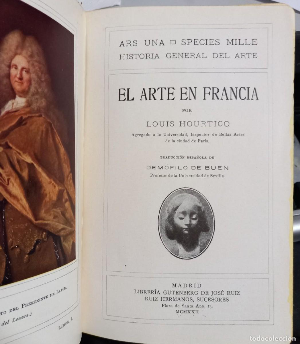 Libros: El arte en Francia. - HOURTICQ, Louis: - Foto 5