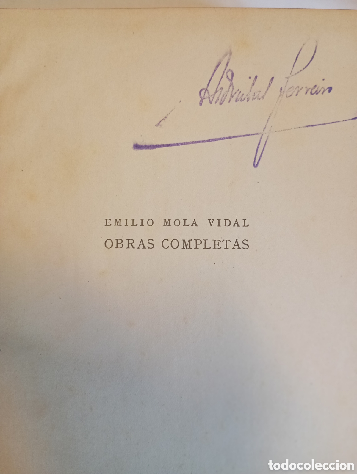 Libros: Obras completas Emilio Mola Vidal libro - Foto 3