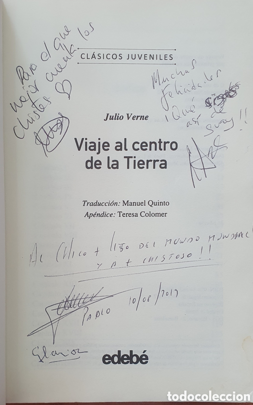 Libros: Viaje al Centro de la Tierra � Edeb&eacute; - Julio Verne - Foto 3