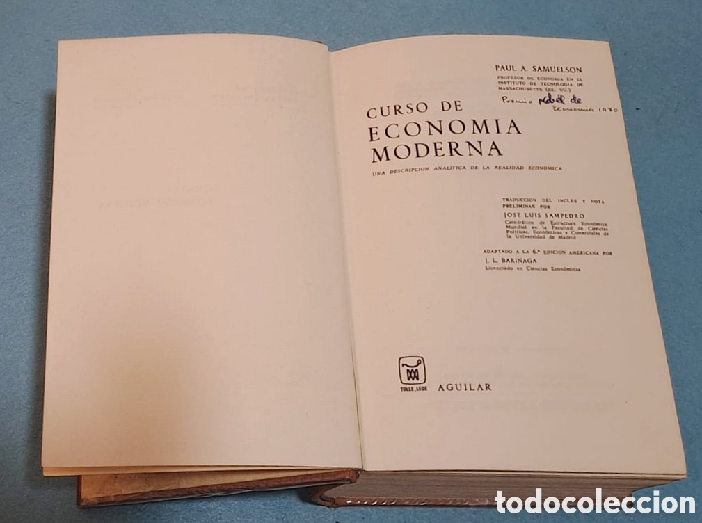Libros: Curso de econom&iacute;a moderna. Editorial Aguilar. Samuelson - Foto 4
