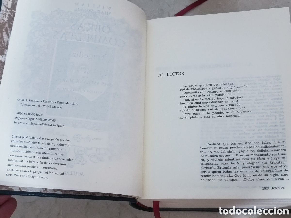 Libros: Shakespeare obras completas. Aguilar. Dos tomos - Foto 3