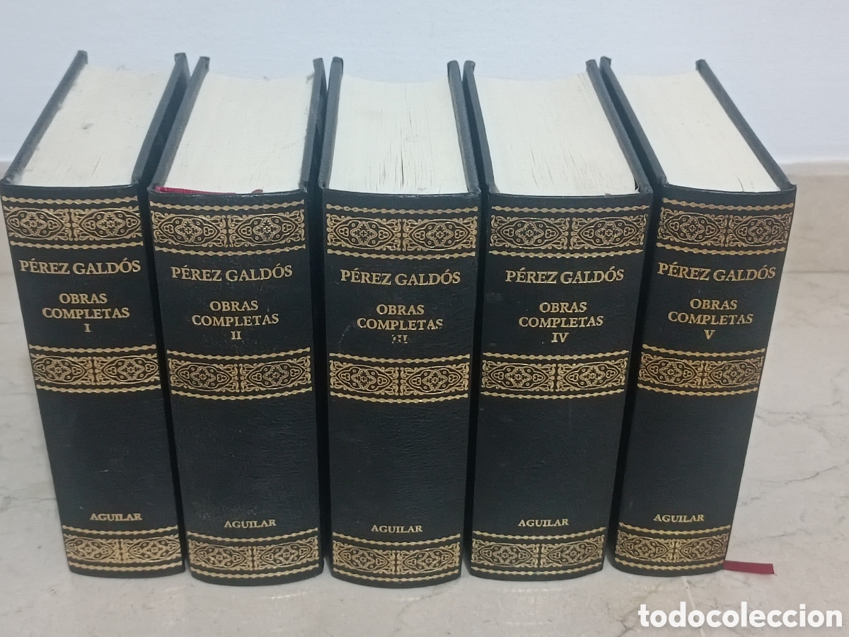 Libros: P&eacute;rez Gald&oacute;s obras completas. Aguilar. 5 tomos - Foto 1